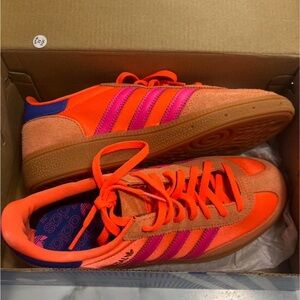 Adidas Bright Orange and Pink Sneakers